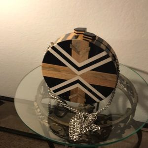 Zara Wood Crossbody Bag